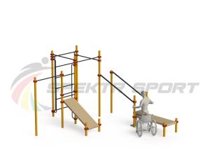 Купить Спортивный комплекс для инвалидов-колясочников WRK-D20_76mm в Печоре 